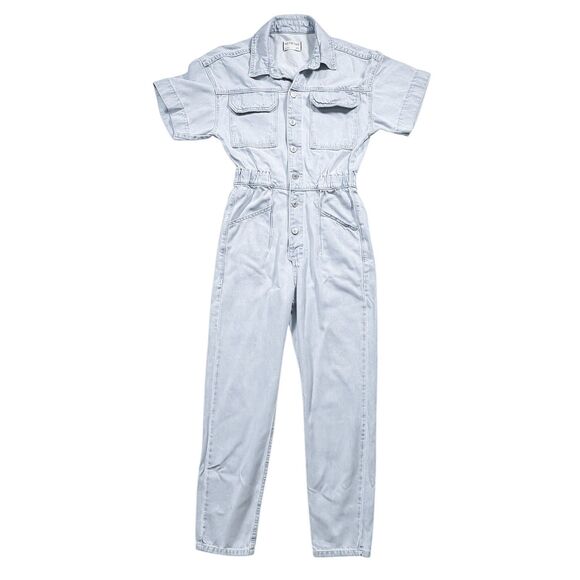 Free People Pants - Free People We The Free Marci Jumpsuit XS Denim Light Wash Coveralls Utility